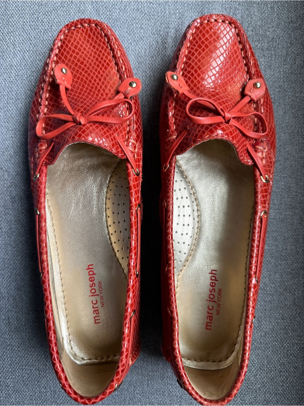 Marc Joseph New York Cypress Hill Embossed Snakeskin Leather Loafer Shoes